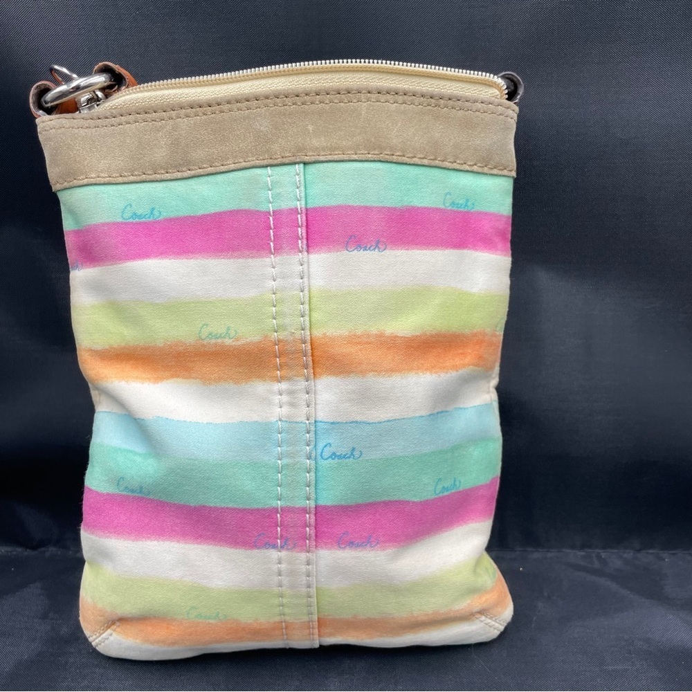 Coach Pastel Striped Cross Body - Picture 3 of 7